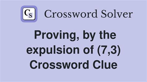 expulsion crossword clue|expulsion crossword clue 9 letters.